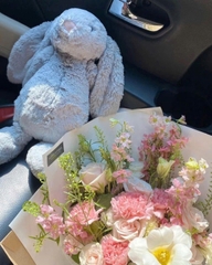 2196 - JellyCat Bashful Bunny Silver 31cm - Jellycat Bashful Silver Bunny Medium 31cm [HÀNG CHÍNH HÃNG]