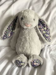 2080 - JellyCat Blossom Bunny Bloom Silver 31cm - JellyCat Blossom Silver Bunny Bloom Medium 31cm [HÀNG CHÍNH HÃNG]