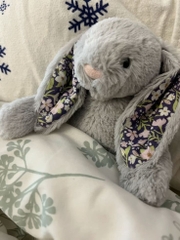 2080 - JellyCat Blossom Bunny Bloom Silver 31cm - JellyCat Blossom Silver Bunny Bloom Medium 31cm [HÀNG CHÍNH HÃNG]