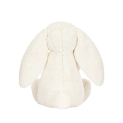 2112 - JellyCat Bunny Bashful Cream With Rose 31cm - Jellycat Bashful Cream Bunny with Rose Medium 31cm [HÀNG CHÍNH HÃNG]