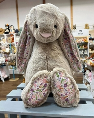 2156 - JellyCat Bunny Blossom Beige 'Petal' 51cm - JellyCat Blossom Beige Bunny Petal Huge 51cm [HÀNG CHÍNH HÃNG]