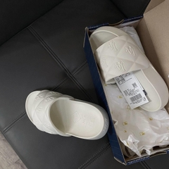 975 -  Dép MLB Chunky Bouncer Slide LA Dodgers - Trắng White - Code 3ALPFBS33 07WHS [HÀNG CHÍNH HÃNG]
