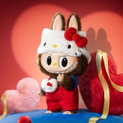 2678 - Labubu Hello Kitty 38cm POPMART The Monster Vinyl Plush Doll [HÀNG CHÍNH HÃNG]