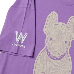 869 -  Áo Life Work Logo Radoc Signature - Purple  - Code LW215TS982 [HÀNG CHÍNH HÃNG]