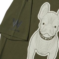 861 -  Áo Life Work Logo Radoc Signature - Khali - Code LW215TS982 [HÀNG CHÍNH HÃNG]