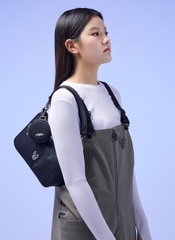 1075 -  Túi Life Work Jagard Nylon Hobo Bag Black - Túi Kẹp Nách - Code LW245BG75040F [HÀNG CHÍNH HÃNG]