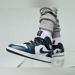 315 -  Giày Nike Air Jordan 1 Mid Dark Teal 554725 411  [HÀNG CHÍNH HÃNG]