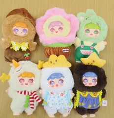 1144 - Manchao v3 Full Set 6 Bé - Manchao Mischievous Child RongRong Everyday Series Plush Dolls [CHÍNH HÃNG]