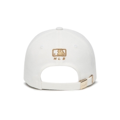 1004 -  Nón MLB Metal Embroidery New York Yankees White Gold - Code 3ACPIG01N 50WHS [HÀNG CHÍNH HÃNG]