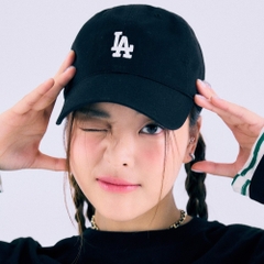 438 -  Nón MLB Unstructured Ball cap - Đen - LA Trắng Nhỏ [HÀNG CHÍNH HÃNG]