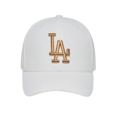 1061 -  Nón MLB LA Metal Embroidery White Gold - Code 3ACPIG01N 07WHS [HÀNG CHÍNH HÃNG]