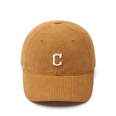 386 -  Nón MLB Unstructured Ball cap - Nhung Tăm - Nâu - C Trắng [HÀNG CHÍNH HÃNG]