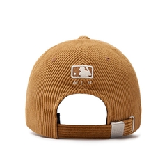 386 -  Nón MLB Unstructured Ball cap - Nhung Tăm - Nâu - C Trắng [HÀNG CHÍNH HÃNG]