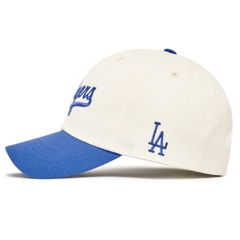 420 -  Nón MLB Unstructured Ball cap - Trắng Kem Xanh Dương - Dodgers [HÀNG CHÍNH HÃNG]