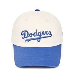 420 -  Nón MLB Unstructured Ball cap - Trắng Kem Xanh Dương - Dodgers [HÀNG CHÍNH HÃNG]