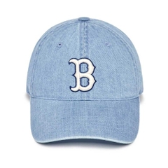 264 -  Nón Mũ MLB Denim Big B - Xanh Dương Nhạt [HÀNG CHÍNH HÃNG]