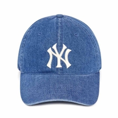 263 -  Nón Mũ MLB Denim NY Unstructured - Xanh Dương Đậm [HÀNG CHÍNH HÃNG]