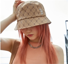 1115 - Nón MLB Diamond Monogram Bucket Hat Boston Red Sox Beige  32CP38111 43B - [HÀNG CHÍNH HÃNG]