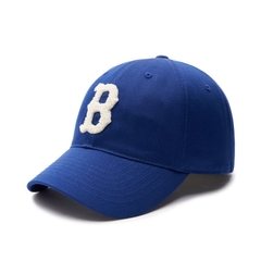 434 -  Nón MLB Unstructured Ball cap -Xanh Dương - B Trắng To [HÀNG CHÍNH HÃNG]