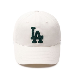 433 -  Nón MLB Unstructured Ball cap - Trắng Kem - LA Xanh Lá [HÀNG CHÍNH HÃNG]