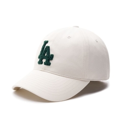 433 -  Nón MLB Unstructured Ball cap - Trắng Kem - LA Xanh Lá [HÀNG CHÍNH HÃNG]