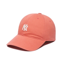 426 -  Nón MLB Unstructured Ball cap - Hồng Cam - Ny Trắng Nhỏ [HÀNG CHÍNH HÃNG]