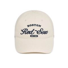 022 -  Nón MLB - Trắng Kem Boston Redsox [HÀNG CHÍNH HÃNG]