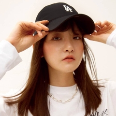 417 -  Nón MLB Unstructured Ball cap - Đen - LA Trắng To [HÀNG CHÍNH HÃNG]