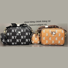 1015 -  Túi MLB Big B Monogram Dia Boston Beige Brown - Túi Đeo Chéo - Be Nâu - Code 7ACRM084N 43CAS [HÀNG CHÍNH HÃNG]
