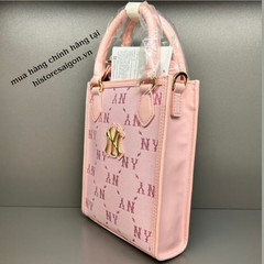 1017 -  Túi MLB NY Dia Monogram Phonebag Dọc - Hồng Pink - Code 7ACRMDB4N 50PKL [HÀNG CHÍNH HÃNG]