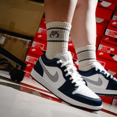 1749 - Giày Nike Air Jordan 1 Low Midnight Navy 553558-141 / 553560-141 [HÀNG CHÍNH HÃNG]