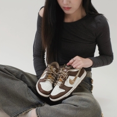 788 -  Giày Nike Dunk Low GS Plaid Brown Autumn - Code FV3653-191 [HÀNG CHÍNH HÃNG]