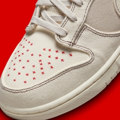 076 -  Giày Nike Dunk Nike Dunk Low SE ‘Sashiko Light Orewood Brown’ - Trắng Kem - Code DV0834 100 [HÀNG CHÍNH HÃNG]