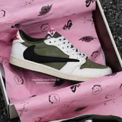 1985 - Giày Nike Air Jordan 1 Retro Low OG SP x Travis Scott Medium Olive DM7866-200 [HÀNG CHÍNH HÃNG]