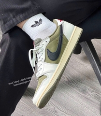 1985 - Giày Nike Air Jordan 1 Retro Low OG SP x Travis Scott Medium Olive DM7866-200 [HÀNG CHÍNH HÃNG]