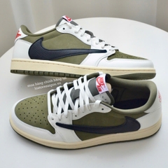 1985 - Giày Nike Air Jordan 1 Retro Low OG SP x Travis Scott Medium Olive DM7866-200 [HÀNG CHÍNH HÃNG]