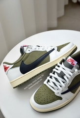 1985 - Giày Nike Air Jordan 1 Retro Low OG SP x Travis Scott Medium Olive DM7866-200 [HÀNG CHÍNH HÃNG]
