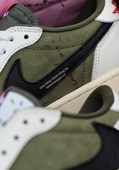 1985 - Giày Nike Air Jordan 1 Retro Low OG SP x Travis Scott Medium Olive DM7866-200 [HÀNG CHÍNH HÃNG]