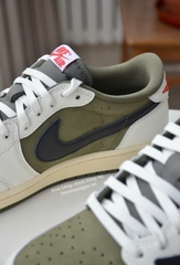 1985 - Giày Nike Air Jordan 1 Retro Low OG SP x Travis Scott Medium Olive DM7866-200 [HÀNG CHÍNH HÃNG]