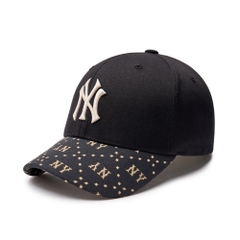 2054 - Nón MLB Diamond Monogram Point Ball Cap New York Yankees Black 3ACPM093N-50BKS [HÀNG CHÍNH HÃNG]