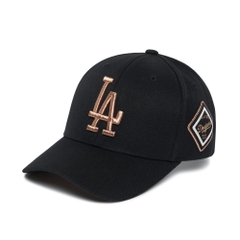 1063 -  Nón MLB LA Dodgers Diamond Stamp Border Black Gold - Code 3ACP8501N 07BKS [HÀNG CHÍNH HÃNG]