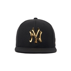 1003 -  Nón MLB Snapback Metal Logo New York Black Gold - Code 3ACPS571N 50GOS [HÀNG CHÍNH HÃNG]