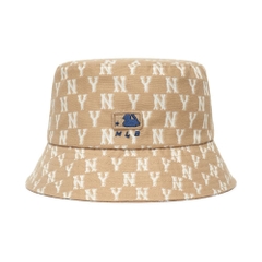 996 -  Nón MLB Bucket Hat Monogram Classic New York Yankees Beige - Code 3AHTFF02N 50BGD [HÀNG CHÍNH HÃNG]