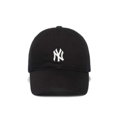 419 -  Nón MLB Unstructured Ball cap - Đen - Ny Trắng Nhỏ [HÀNG CHÍNH HÃNG]