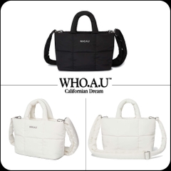 594 -  Túi Tote Nữ WHOAU Padded Square Tote Bag - Trắng -WHBGD4V31A3999900 [HÀNG CHÍNH HÃNG]