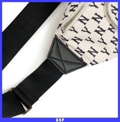 896 -  Túi MLB Monogram Hip Sack New York Yankees - Cream - Túi Bao Tử - Code 3AHSM012N-50CRD [HÀNG CHÍNH HÃNG]