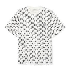 644 -  Áo MLB NY Classic Monogram 2024 - Trắng Kem - Code 3ATSM0843 50CRS [HÀNG CHÍNH HÃNG]