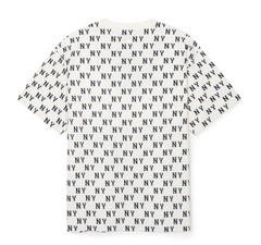 644 -  Áo MLB NY Classic Monogram 2024 - Trắng Kem - Code 3ATSM0843 50CRS [HÀNG CHÍNH HÃNG]