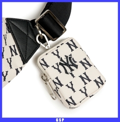896 -  Túi MLB Monogram Hip Sack New York Yankees - Cream - Túi Bao Tử - Code 3AHSM012N-50CRD [HÀNG CHÍNH HÃNG]