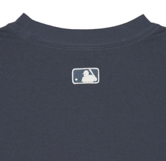982 -  Áo MLB NY 2024 Basic Lettering Over Fit New York Yankees - Gray Xám Xanh - Code 3ATSB2243 50GRD [HÀNG CHÍNH HÃNG]